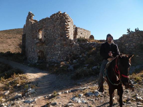 Cavalgada na região de Real de Catorze, Pueblo Mágico ao norte do México